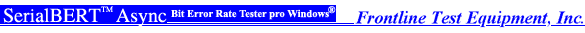 SerialBERT Async od Frontline Test Equipment, Inc.