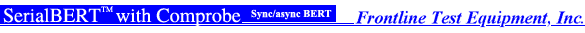 SerialBERT ComProbe od Frontline Test Equipment, Inc.